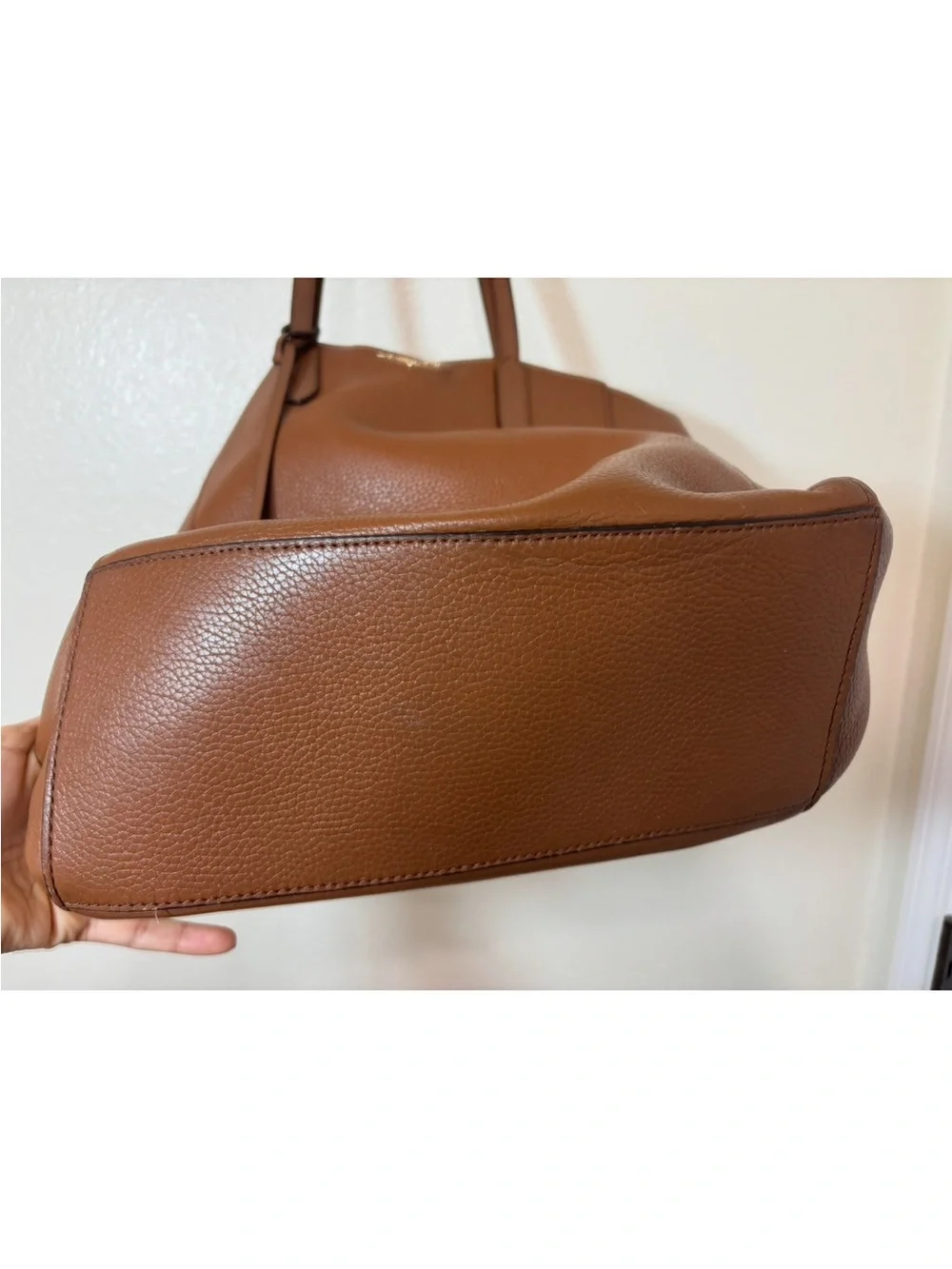 Michael Kors Tan Pebbled Leather Tote - Picture 11 of 12